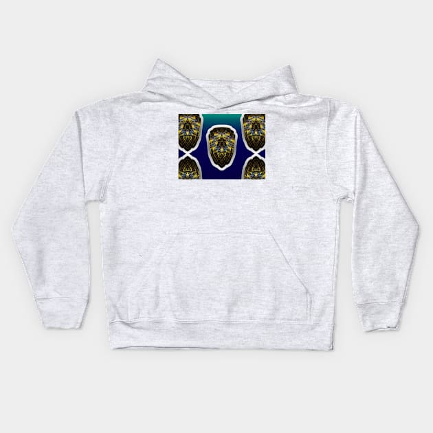 Flower Shields: A Tribute to Dean E. Smith Kids Hoodie by barrowda